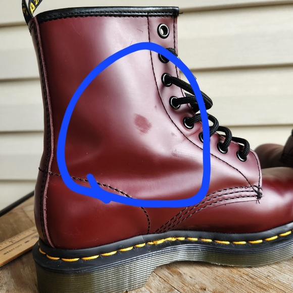New Dr Martens lace up boot cherry red ladies - Picture 6 of 11